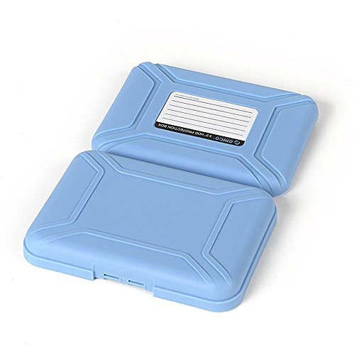 ORICO PHX-35 3.5 Zoll Schutz Kasten/ Aufbewahrungstasche Festplatte Schutztasche für 3,5″ HDD SSD PATA/SATA (Blau) - 4