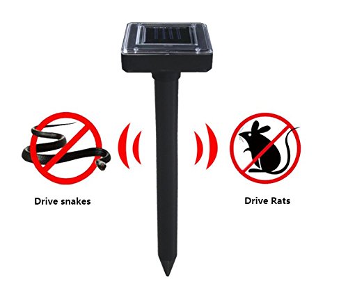 JUNEO Répulsif Taupe Solaire Électronique à Ultrasons Chasse Taupe Répulsif Anti Taupe Solaire,Stop la Taupe à Vibrations,Anti Taupes, campagnols, Fourmis, Serpents et nuisibles