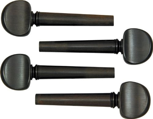 The String Centre Ebony Cello Peg Set (4), 1/2 Size