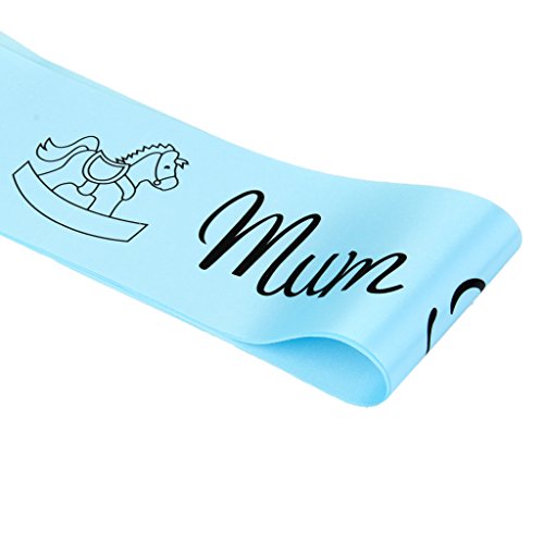 MagiDeal Baby Shower Party Ballons (Fuß + Milchflasche) + „Mum to be“ Schärpe Set - 5