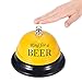 Price comparison product image Do4U Service Bell Call Bell Desk Service Bell Reception Bell for the Porter Kitchen Restaurant Bar Classic Concierge Hotel Use (ring for beer, Yellow)