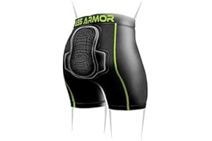 GENERIC Protective Padded Compression Shorts for Snowboard,Skate and Ski for Tailbone