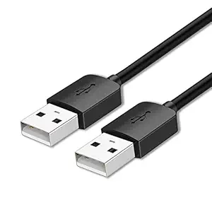 Storite 1.2M USB M to M Cable USB 2.0 Type A Male to Type A Male Cord for HDD Enclosure, Cooling Pad