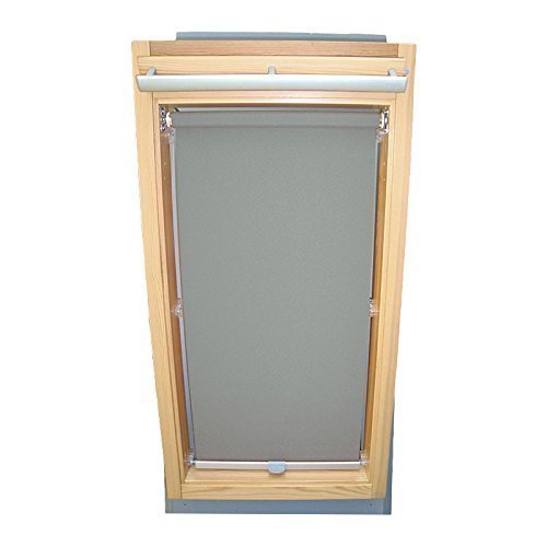 Hochwertiges Sichtschutzrollo Rollo für Velux RHL/RHU-EP GGU,GPU,GHU,GTU 306 grau // Sichtschutzrollo / Sichtschutz-Rollo / Fensterrollo