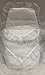 Broderie Anglaise Beautiful Frilly Footmuff/ Cosy Toes Sparkling White