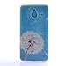 PowerQ M-M Colorful Pattern TPU Case for Nokia Lumia N640 XL with Beautiful Pretty Pattern Print Printing Drawing Soft TPU Skin Case Cover - blue-white dandelion