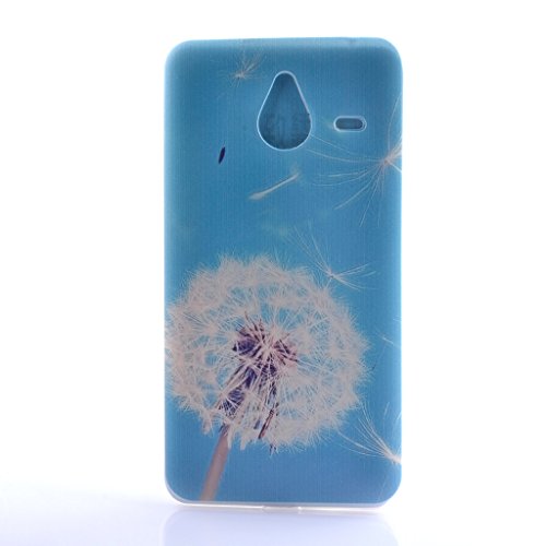 PowerQ M-M Colorful Pattern TPU Case for Nokia Lumia N640 XL with Beautiful Pretty Pattern Print Printing Drawing Soft TPU Skin Case Cover - blue-white dandelion
