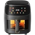 Multifunctional Digital Touch Air Fryer: 8L Capacity, 2400W Power in Sleek Black Design