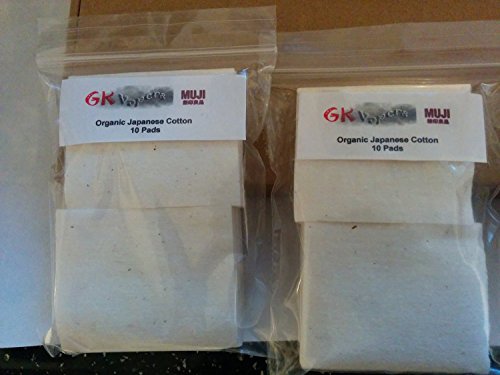Preisvergleich Produktbild Muji GK Vapers Wattepads aus 100% Reiner Bio-Baumwolle, Vaping RDA