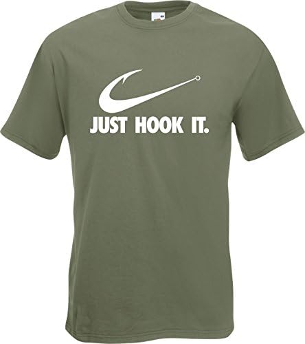 JUST HOOK IT - Funny Fishing Fisherman Angling T-Shirt Gift Angler TShirt