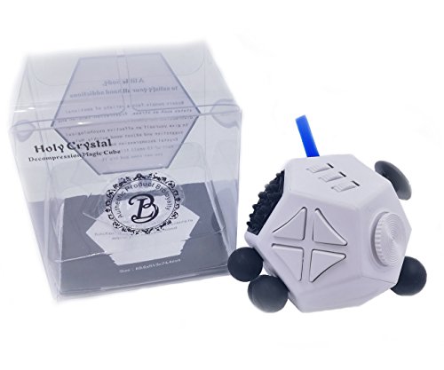 Broloyalty-Fidget Dice II 12 Sides Diamond-shaped cube Relieves Stress and Anxiety for Children and Adults (White) Broloyalty-Fidget Dice II 12 Sides Diamond-shaped cube Relieves Stress and Anxiety for Children and Adults (White)