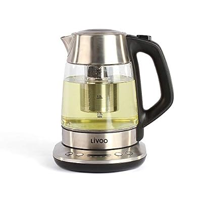 LIVOO DOD165 Théière-Bouilloire Électrique sans Fil, 2200 W, 1.7 liters