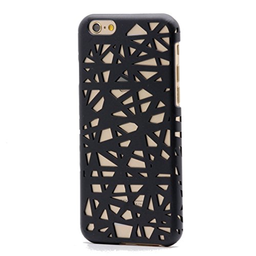 iPhone 5 / 5S / SE Case, Keyihan Bird Nest Hollow Heat Transfer Design Slim Matte Rear Summer Cover SkinSlim Fit for Apple iPhone 5 and iPhone 5S and iPhone SE (Black)