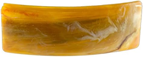 1Pcs Hairclip rectangular 8,9x3,2cm in horn - Made in Germany - WeLoveBeads