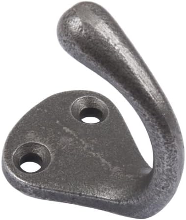 Suffolk Latch Co | Antique Cast Iron Single Robe Hook Rustic Finish