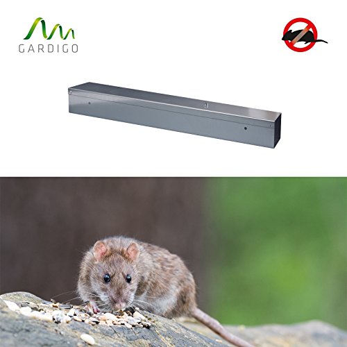 Gardigo Profi Metall-Köderfalle 60 cm, Mausefalle, Rattenfalle, Köderstation, Köderbox, für Giftköder - 7