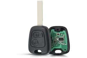 CAR PASSION Pilot zdalnego sterowania kompatybilny z Toyota Aygo Citroen C1 C2 C3 C4 C5 Peugeot 107 207 307 206 obwód elektroniczny 433 MHz ID46 Chip radiowy transponder wymiana duplikat klucza