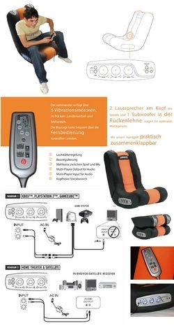 Preisvergleich Produktbild Commander II -Gaming & Massage-Sessel