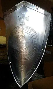 Medieval Knight Shield 36 inches Handcrafted Battle Armor Medieval Shield