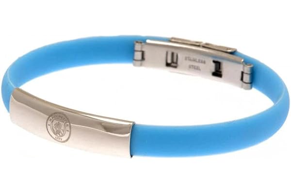 Manchester City F.C. Bracelet en Silicone coloré - Produit Officiel