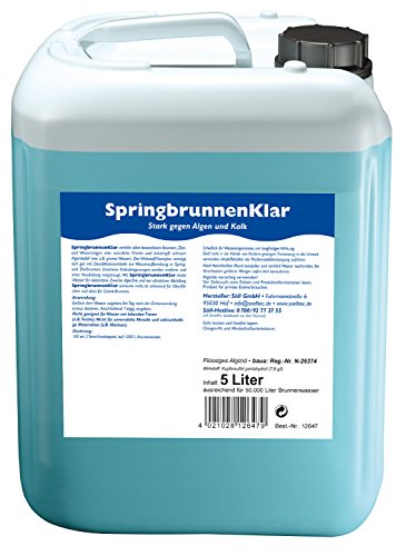 Söll 12647 SpringbrunnenKlar – Stark gegen Algen und Kalk – 5 l - 2