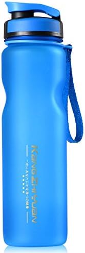 1000ML Water Bottle Sport BPA Free- Sports Hydration Water Bottle Leakproof Frosted Reusable Eco Drink Flasks with Filter,One-handed Operation,With Nylon String Handle Easy to Carry,Large Water Storage for Camping, Hiking, Cycling ,Running, Gym, Yoga Travel