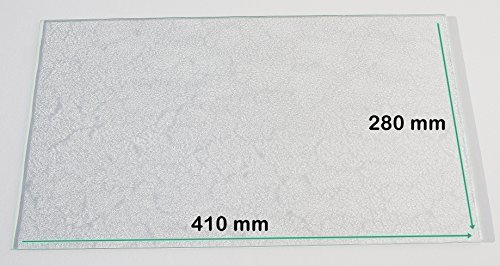 Khlschrank Einlegeboden / Glasplatte / Gemsefach  Strukturglas 4 mm dick  410 mm x 280 mm - Direkt vom Glasereifachbetrieb!!!