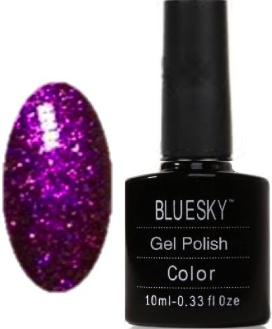 Bluesky UV LED Gel Soak Off Nail Polish, Frosty Indigo