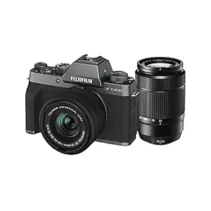 Fujifilm X-T200 Mirrorless Camera Body with 15-45 mm + 50-230 mm Dual Lens Kit - Dark Silver