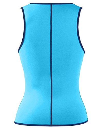 DODOING Frauen Damen Zipper Waist Cincher Training Sport Korsage Korsett Corsage Sweat Vest Hot Neopren Sauna Pants Tank Top Weste für Gewichtsverlust - 5