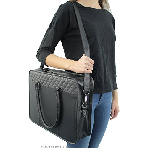 Umh  ngetasche Gusti Leder studio  Ivo  Laptoptasche 15 Zoll Arbeitstasche Business Henkeltasche Schwarz 2B41-29-29