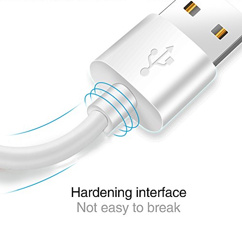 Cable Micro USB 1M 2M Cable Samsung S7 S6 Edge Charge Rapide Cable-Chargeur Huawei P8 Lite P9 Lite P10 Lite  Charge Synchro Ultime Rapide Cordon pour Samsung J3 J5 J7 A3 A5 2016 J3 J5 J7 2017 Honor 8 Lite 9 Lite 6C Pro 6A 6X 7X Xiaomi Redmi 5 Plus Note 5 Wiko View Wiko ufeel Wiko Lenny LG K4 K8 K10 2017 Sony Xperia E5 Z3 Z5 Lot de 3 1m 2m 2 -Blanc