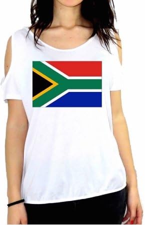 JOHNNY DEERS SHIRT TOP CAMISETA SOUTH AFRICA FLAG AA250 GGG57 GREY L