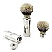 MEN SHAVING TRAVEL BRUSH MADE WITH STAINLESS STEEL WITH SLIVER TIP BADGER HAIR. EASY TO KEEP DURING TRAVEL. PERFECT FOR HIM.