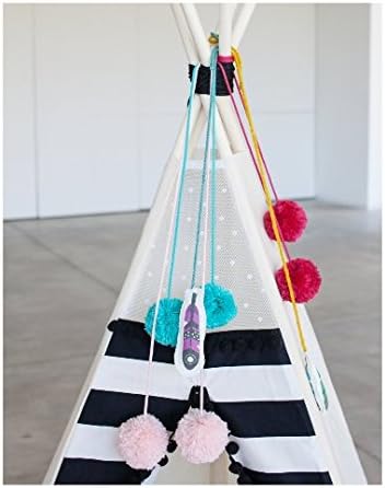 Teepee pom poms, accessories, pair of big pom poms, decorative pompoms, handmade by MinicampLT! (Pink)