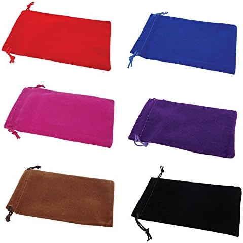 Ellami Pack of 10pcs 9x12cm Velvet Drawstring Cloth Jewelry / Gift / Headphones Bag / Pouches