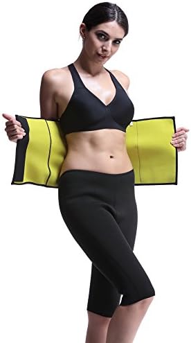 Sweat Adjustable Waist Trimmer, Weight Loss Ab Belt for Women &amp; Men, Workout Sweat Enhancer Exercise for Stomach- Enjoy Sweet Abdominal Muscle &amp; Back Support (Black-Adjustable Waist Trainer, XL)