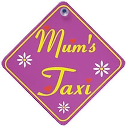 Castle MUMS TAXI Diamond Hanging Car Window Sign