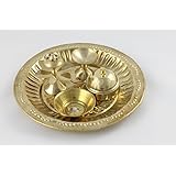 SARVSIDDHI Brass Small Pooja THALI