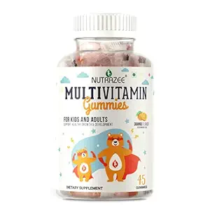 Nutrazee Complete Multivitamin Vegetarian Gummies Supplement for Kids, Teenagers, Men, Women, Adults With Essential Vitamins For Growth, Development & Immunity, 45 Gummy Bears