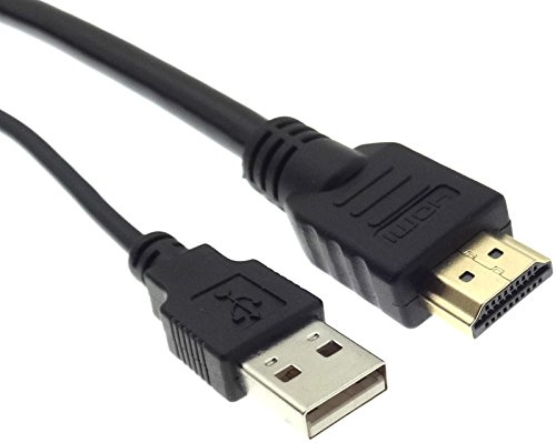 USB HDMI 2m Kabel Verlängerung Wasserdicht Buchse Stecker Einbau Montage Adapter - 3