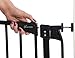 Dreambaby Chelsea Xtra-Tall Auto-Close Gate set - 1 gate + 2 extensions  (Fits 71cm-107cm) Black