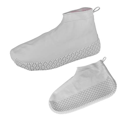 KINDAX Copriscarpe Impermeabili in Silicone, Materiale Duratura con Suole Più Spesse e Design Più Antiscivolo, Scarpe Pioggia Elastiche e Riutilizzabili Unisex