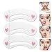 FOK 3Pc Eyebrow Card Eyebrow Shaping Stencil Sticker Grooming Kit Reusable Makeup Shaper Beauty Tool Eyebrow Sticker For Perfect Eyebrow RS.162.00