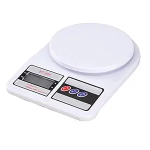 Boosty Electronic Kitchen Digital Weighing Scale, Multipurpose (White, 10 Kg)