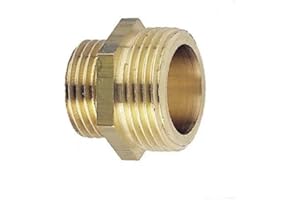 RIQUIER Mamelon laiton double mâle réduit 17X23 / 15X21