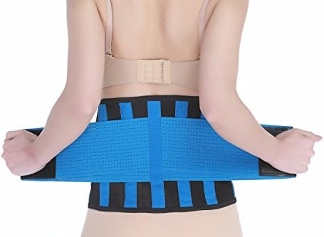Weight Loss Wrap and Exercise Enhancer for Tight Abs - Provides Back Lumbar Support While Burning Belly Fat - Fully Adjustable - Gym Wear with Sauna Effect - Weight Loss Sauna Fat Burner-For Active Men &amp; Women By Clever Yellow (M)