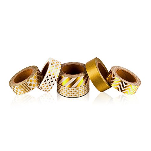 Très Chic Mailanda 6er Set Washi Tape Masking tape Klebeband Dekoband(P1005) - 4