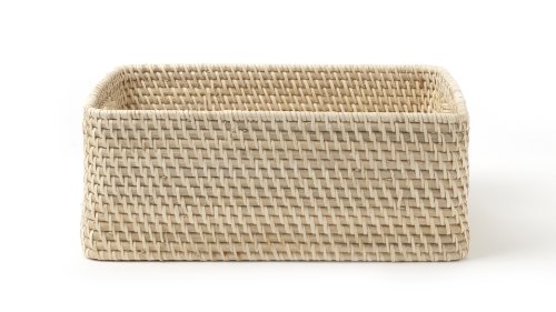 IVARY handgeflochtener Rattan-Korb mit Griff rechteckig 38×29,5×15 cm Gr. L natur - 2