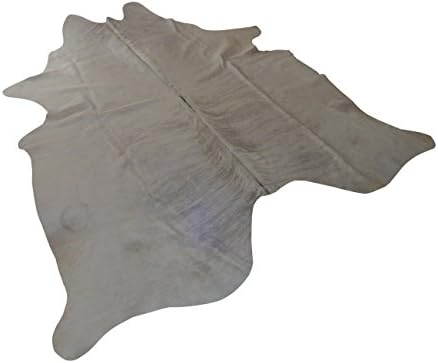Narbonne Leather Co Natural Cowhide Rug - Grey - Approx 208 cm x 194 cm Natural Luxury Designer Hide by